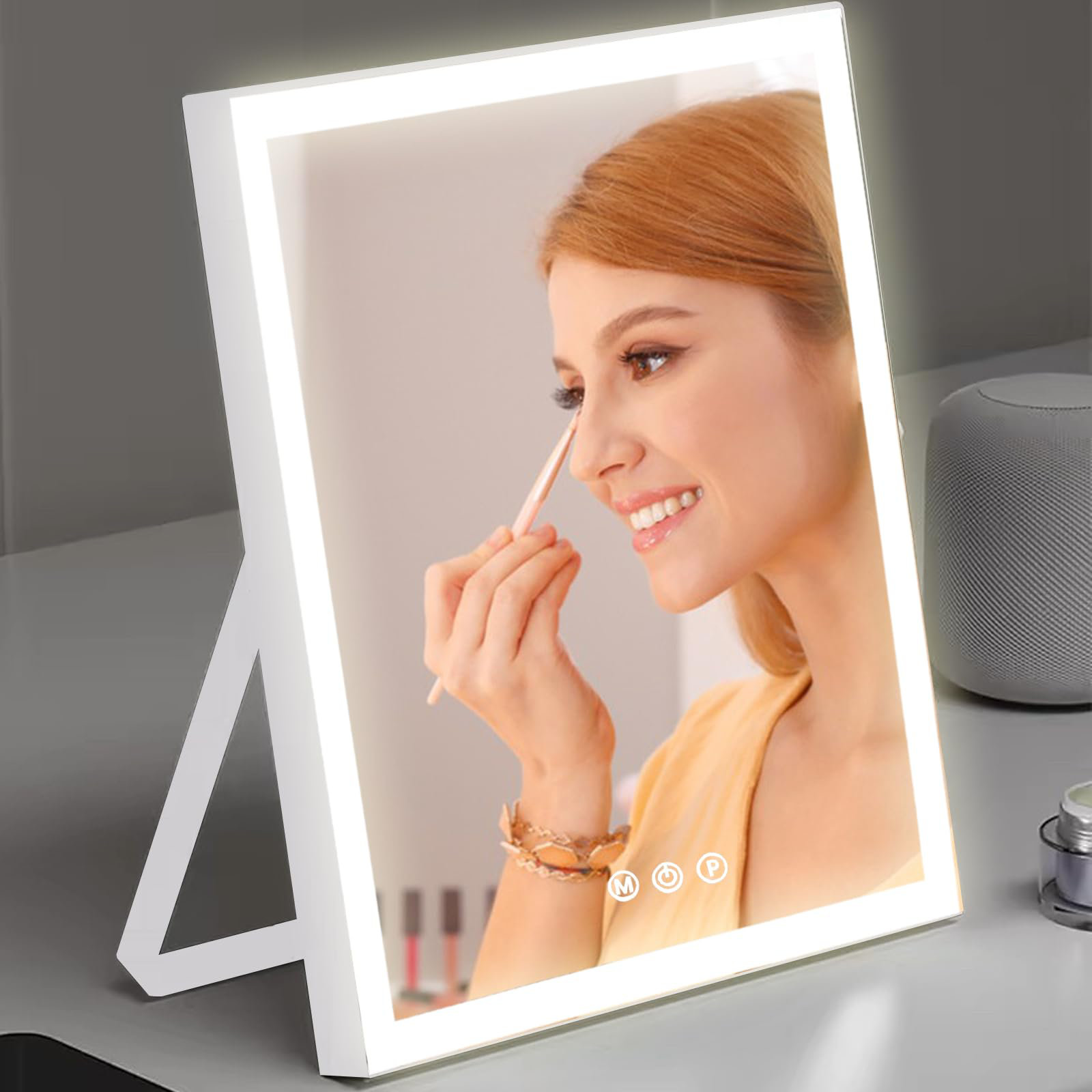 Wrought Studio™ Hollywood Vanity Mirror With Lights, 10"×12" Makeup ...
